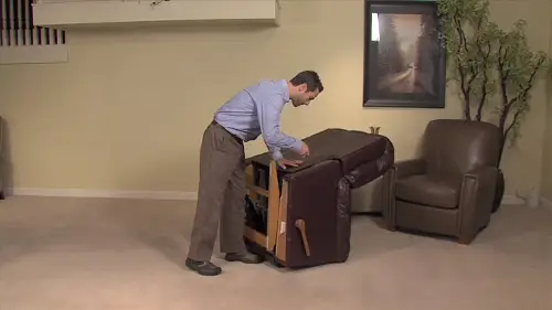 how to remove the back of the recliner