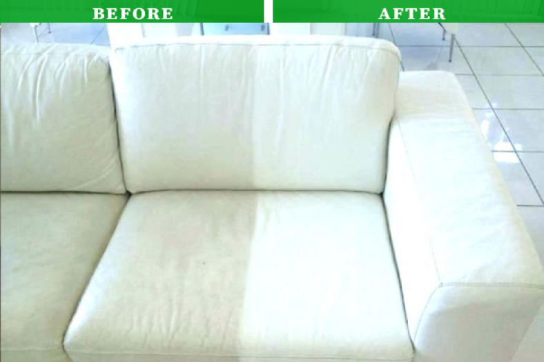 can i clean leather sofa with water